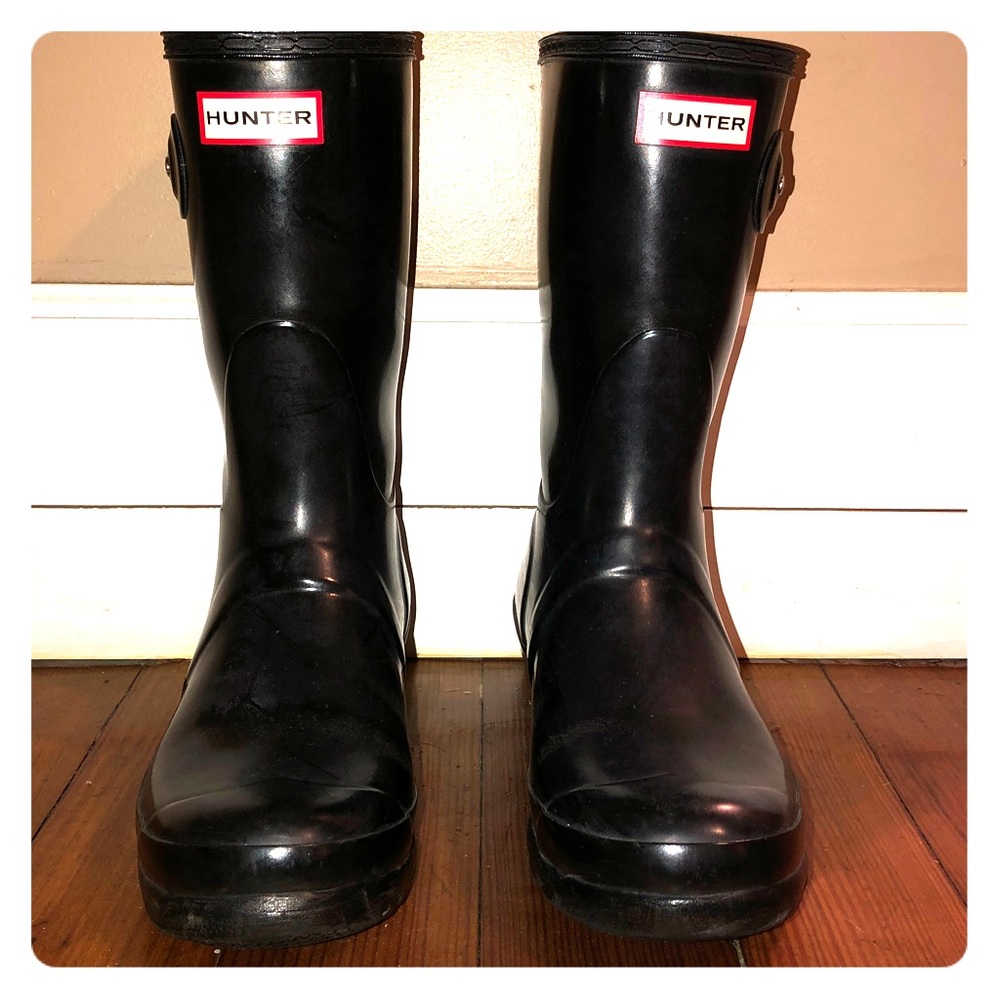 Women’s Hunter Short Gloss Rainboots Size 8